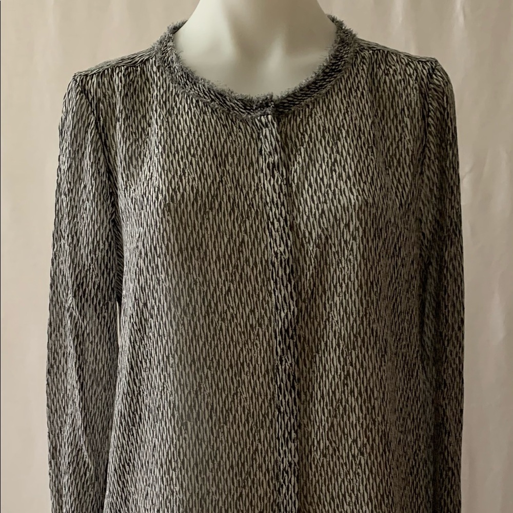 SCOTCH & SODA Long Sleeve Shirt With Frayed Edging - Picture 2 of 11